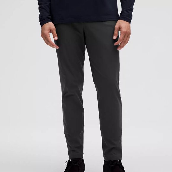 LULULEMON ABC Slim-Fit 5 Pocket Grey Pants Warpstreme Wrinkle Resistant 36L